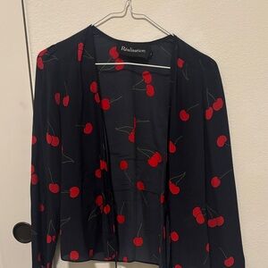 Realisation Par Black Cherry Print Blazer